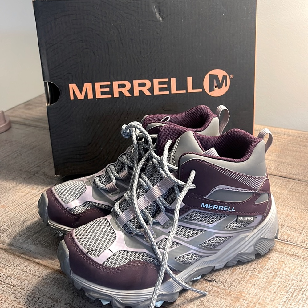 Kids shoes size 12 m. Merrell. Gray/purple
